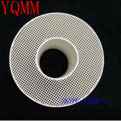 Round honeycomb ceramic  for heat exchange