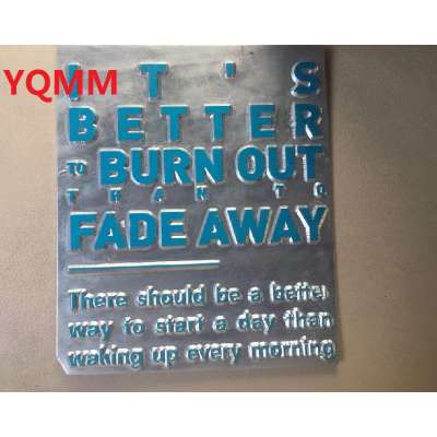 Magnesium etching plate photo engraving plate for printing