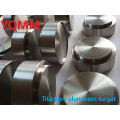 Titanium aluminum target for vacuum sputtering coating